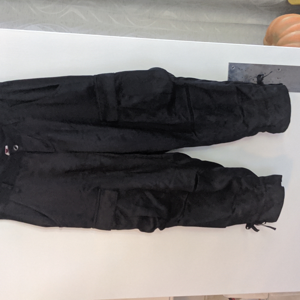 Black parachute silk pants JOIE